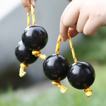 타악기 종류 부품 부속품 타악기 소품 세트 쌍 아프리카 셰이커 딸랑이 리듬 핑거팁 볼 악기 더블 조롱박 음악 에그 셰이커 악기타악기 용품 악세사리, 검은색