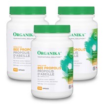 Organika 올가니카 캐나다 비 프로폴리스 500mg 100캡슐, 3병