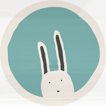 러그 카펫 패턴 원형 잔디 북유럽 특이한 미니러그 양털러그 감성 거실 놀이방 흰색