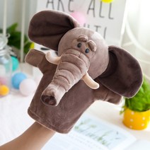 복화술인형 말하는인형 손가락인형 걱정인형 동물 플러시 손 인형 어린 시절 들 귀여운 부드러운 코끼리 사자 원숭이 모양 이야기 인형 놀이 선물 를위한 선물, 25cm, 협력사