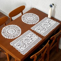 주방 인테리어레이스 테이블 러너 4p 북유럽풍 식탁러너, 상세페이지 참조, 상세페이지 참조