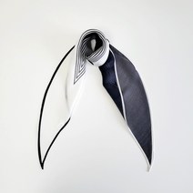 아리 스트라이프 투톤 울실크 미니마름모 스카프 (자체제작)