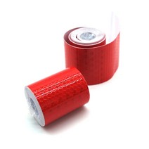 출차주의 피난유도선 반사테이프 교통표지 반사판 5CMX3M 레드