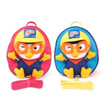 윙하우스 소중한 우리아이 외출필수품 캐릭터 유아동배낭 미아방지 가방, 01. PR089 뽀로로3기미아방지가방 블루, 1개