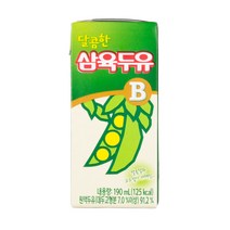 삼육두유 달콤한B 두유 190ml 32팩, 32개