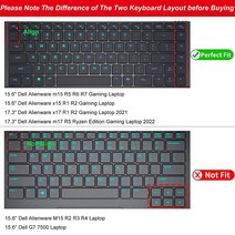 DAMMOMKO 델 에일리언웨어 m17 R5 에일리언웨어 m15 R7 에일리.. 정품보장, TPU