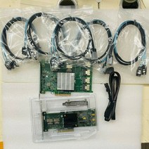 LSI 9211-8i 6Gbps HBA IT 모드 레노버 03X3834 20 포트 + 5 * SFF8087 SATA 케이블, 한개옵션0