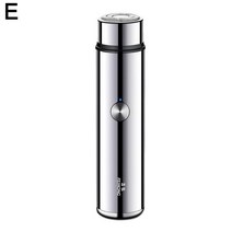 면도기 차량용 전동 쉐이빙 브러쉬 전기 진동 쉐이버 Mini Electric Shaver Long-Lasting Battery Life Por, 01 Silver