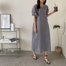 [해이주] 퍼프 지지미 원피스
