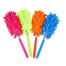 도매창고 자동차 차량용 안테나 미니 먼지털이개 길이조절 먼지 청소 도구, 핑크, 1개