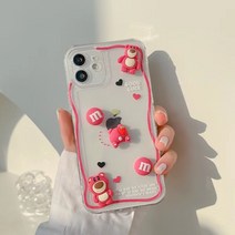 보보샵 딸기 곰 베어 블리블리 실리콘 젤리 아이폰 케이스14케이스 입고