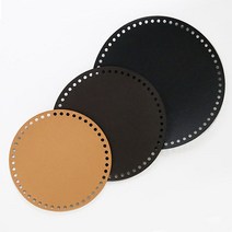 니뜨 원형 인조가죽 가방바닥 뜨개실무료도안증정 니뜨손뜨개, 카멜