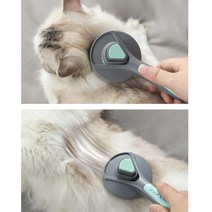 예민한피부 저자극 고양이 털관리용 브러쉬 비글 털빠짐 푸들 털제거, 민트