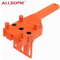 ALLSOME 목공 Dowel 지그 6 8 10mm 드릴 비트 나무 드릴링 Doweling 구멍 톱 도구 드릴 가이드 목수