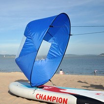PVC 42 인치 접이식 카약 작은 배 바람 항해 여름 서핑 윈드 패들 다운 보드 s 액세서리 4935531011, 푸른