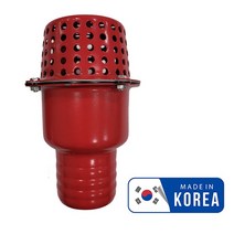 국산 5인치 철후두망 후드망 후드밸브 양수기 펌프 거름망 흡입, 1개