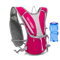 마라톤 러닝 자전거 사이클링 워터 백 트레일 러닝 백을위한 초경량 러닝 백팩 방수 수화 조끼 팩, 장미 2000ml