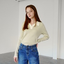 마인드브릿지 카라배색골지니트 MWKT6205 207429