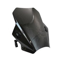 오토바이윈실드 윈드가드 범용 오토바이 앞 유리 윈드 디플렉터 조정 가능한, Black