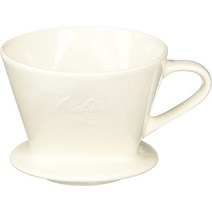 메리타 Melitta 커피 드리퍼 도기제 일본제 계량 스푼 첨부 24잔용 화이트 도기 필터 시리즈 SF-T12, [01] 2~4잔용, [01] 단품