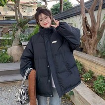 여성 아우터 빅사이즈 겨울 루즈핏 숏 패딩 점퍼 학생