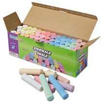 Creativity Street 1752 Sidewalk Chalk 4 x1 Dia . Jumbo Stick 12 Asstd Colou