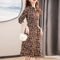 요모조모 1378 플라워 패턴 쉬폰 원피스