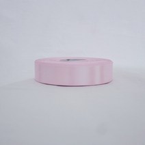 핸드메이크 고밀도 주자 공단 리본끈 25mm x 50Y 60가지 색상, c49 연분홍