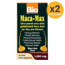 Bio Nutrition 마카 맥스 Maca Max 1000mg 30정, 2개