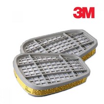 3M 방독필터 1봉 2개입 방독 산업용 얼굴마스크 화학공장 산업안전