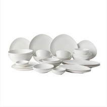 클래식 조약돌 4인 30P 도자기 신혼부부 그릇 공기 홈세트, 블랙