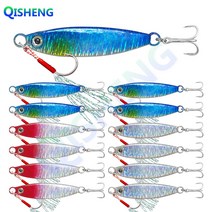 [QISHENG] 배스루어 반짝이 메탈지그 13개입/세트, 혼합 색상D, 7g