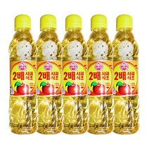 오뚜기 2배 사과식초 500ml 5개 식초