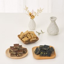 푸른제과 수제 참깨 들깨 흑임자 강정 장인한과 500G, 들깨500g, 1개