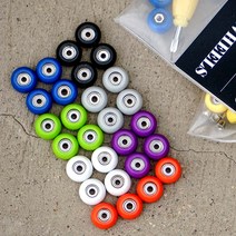 핑거보드 전문가용 베어링 볼 휠 위의 플립 팀 전문 메이플 어린이 손가락 스케이트 보드 액세서리 손가락 보드, 7. 보라색, 1. 베어링 볼 휠