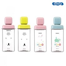 코멕스 네모물병 430ml 유아물병 어린이물병 4종 택1 핑크 곰 여행용 워터보틀 스포츠 휴대용 텀블러 캠핑 헬스 물, 색상_핑크 곰