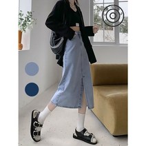 NENAI 여성용 봄 롱 청치마