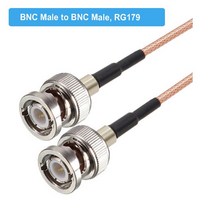 RG179 케이블 75 Ohm BNC 남성 직각 BNC 남성 플러그 커넥터 어댑터 비디오 카메라 SDI 캠코더 HD-SDI/3G-SDI/4K/8K, 10M, BNC M to BNC M 2