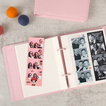 시아 네컷 앨범 스티커 포토북 추억, 핑크