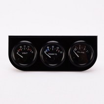 타코미터 52mm 3 in 1 자동 게이지 미터 전압계 + 수온 오일 프레스 대부분의 또는 모터에 적합, 01 Type 1