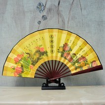 접이식 차이나 남성 비단부채 주문제작 클래식 선풍기 에어 화이트 포토 댄스 일용 선물 793224843, 1, 레드 10 인치 블로섬 부귀