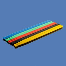 칼라드럼스틱 플라스틱 연습용드럼스틱 5A(405mm) CT-810, 3조, 청색