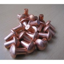 둥근머리동리벳2x8mm/적동리벳/지름2mm/길이8mm/수량100개/둥근머리적동리벳2x8mm, 100개