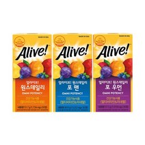 얼라이브 멀티비타민 30정 3종 택1 / 멀티비타민 맨 우먼, 멀티비타민 30정 1병 (1개월분), 옵션선택