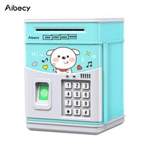 Aibecy 지문 비밀번호 감지 모의 ATM 캐릭터 저금통, 타입 1