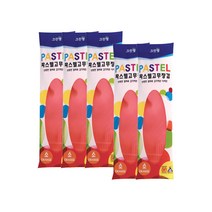 크린랲 파스텔 고무장갑 (소) 오렌지, 5개, 소(S)