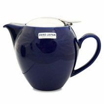제로재팬 티포트 라운드 580ml 마린블루 도자기티포원