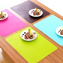 실리콘 스퀘어 식기 매트 밀림방지매트 반려동물, 상품선택, 라이트블루