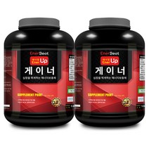 웨이테크 에너업 게이너 프로틴보충제 /벌크업 보충제/사은품 증정, 2.2kg, 2개