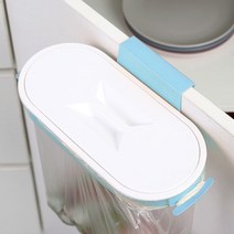 종량제 봉투 거치대 싱크대 문틈 걸이형 쓰레기통 봉지 걸이 쓰봉, (핑크), 1개